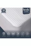 Mattress Protector Water-Resistant Comfortable Ultra-Quiet Fitted Sheet for Full Protection - Twin, Queen, King White, 24x47 inch