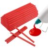 MATUFF Red hot Glue Sticks Full Size 0.43” Dia x 8” Long, 52 pcs Hot melt Adhesive Glue Sticks, All-Purpose Colored Glue Gun Sticks for Christmas Decoration Crafts Arts School Home Repair Bonding
