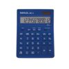 Maul Desk Calculator Light Blue MXL 12 12 Digit Solar Battery Office