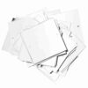 Mavaol 50G PVC Square Sequins Marine Wedding Decoration Clothes Accessories 50x50mm (Silver)