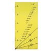 Mavaol Bright Yellow Magnetic Seam Guide Acrylic Seam Guide Ruler with Nonslip Bottom Seam Allowance Ruler for Artist for Office