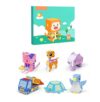Mavaol Kids Origami Paper Kit Cute Pattern Colorful Exercise Hands On Skills Educational Craft Origami Paper for Children (Level 2 Difficulty)