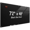 MaxGear 72" x 48" Glass Whiteboard Wall Mounted for Office Home Classroom