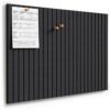 MaxGear Bulletin Board 36" x 24", Black Felt Wall Tiles Room Decor