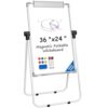 MaxGear Easel Whiteboard with Stand, 36" x 24" Double-Sided Dry Erase Board