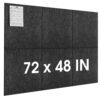 MaxGear Extra Large Bulletin Board 72" x 48", Dark Gray Felt Wall Tiles