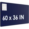 MaxGear Large Bulletin Board 60" x 36", Foldable Felt Board Dark Blue