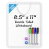 MaxGear Small Dry Erase Board 8.5x11 Inches, Double Sided Mini Whiteboard
