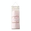 Maximize Vertical Space with Fabric Hanging Storage Bag, Cotton Linen Wall Organizer with Hook for Bedroom Closet, 13 x 3.3 Inches