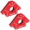 MAXPOWER Welding Magnets, 2-piece Welding Magnet Set, 75 LBS Holding Power Welding Accessories, 45° and 90° Angle Welding Magnet Holder for Welding Work