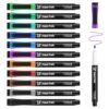 maxtek Magnetic Dry Erase Markers with Eraser, Ultra Fine Tip, 12 Colors