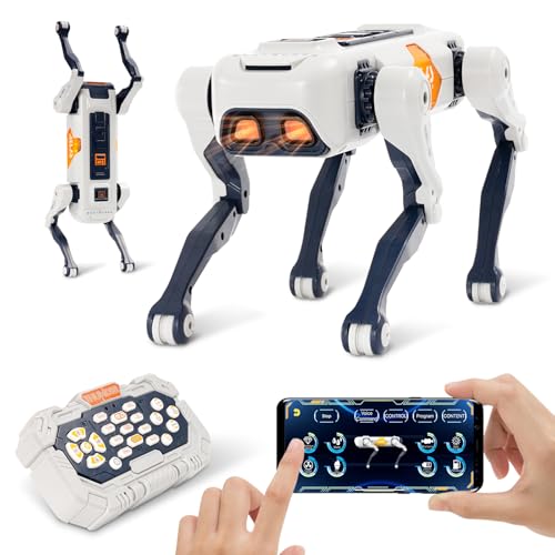 Maycoly Smart Robot Dog with APP Programming & Voice Control, Remote Control for Robot Dog Toy, Interactive AI Dog Robot Pet with Motion Sensors, STEM Robots for Kids 5-7 & 8-12, Robotic Dogs for Kids