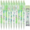 Maydahui 12 Pcs Cute 0.7mm 2B Dinosaur Mechanical Pencils With Eraser and 100 Pcs Lead Refills Dino Auto Pencils For Drawing Writing Sketching Stationery Supplies