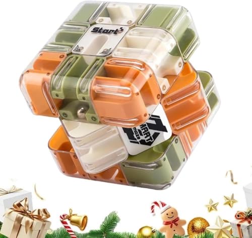 Maze Ball Puzzle for Adults, Immersive 3D Labyrinth Cube for Logic & Focus, Satisfying Stress Relief Toy, Creative Office Desk Gift Idea