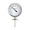 MEASUREMAN 4 Inch Sanitary Bimetal Thermometer, 0-220°F, Tri-Clamp