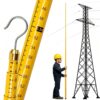 Measuring Device Levelling Rods, Insulated Survey Pole, Tower Ruler