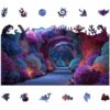 MEATRN Coral Reef Wooden Puzzles - Colorful Ocean Scene Jigsaw Puzzle, 200 Pcs, Premium Laser-Cut Small Pieces Wood Puzzle for Adults, Relaxing Brain Teaser Gift for Family, Home Décor, 12x6.7 in