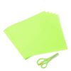 MECCANIXITY 100 Sheets Bright Green Origami Paper, 10"x10" Double Sided Square Paper Sheet Easy Fold Origami Kits with Scissor for DIY Art Craft Project, Scrapbook Gifts Decor