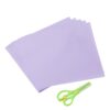 MECCANIXITY 100 Sheets Light Purple Origami Paper, 10"x10" Double Sided Square Paper Sheet Easy Fold Origami Kits with Scissor for DIY Art Craft Project, Scrapbook Gifts Decor