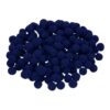 MECCANIXITY 180Pcs Pom Poms, 0.6inch Craft Balls, Dark Blue | Pompoms, 15mm Small Fuzzy Puff Ball Bulk for Arts DIY Creative Crafts Making Party Home Decorations Hobby Supplies