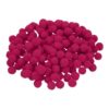 MECCANIXITY 180Pcs Pom Poms, 0.6inch Craft Balls, Dark Magenta | Pompoms, 15mm Small Fuzzy Puff Ball Bulk for Arts DIY Creative Crafts Making Party Home Decorations Hobby Supplies