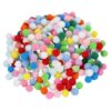 MECCANIXITY 240Pcs Pom Poms, 0.4inch Craft Balls, Mixed Color | Pompoms, 10mm Small Fuzzy Puff Ball Bulk for Arts DIY Creative Crafts Making Party Home Decorations Hobby Supplies