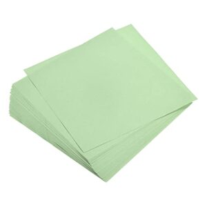 MECCANIXITY 25 Sheets Origami Paper Double Sided Light Green 6x6 Inch Square Sheet for Art Craft Project, Beginners, Gifts Decor