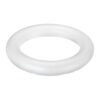 MECCANIXITY Craft Foam Wreath 22cm/8.66" White 1 Pcs | Lightweight, Round Foam Wreath Polystyrene Circles Ring for Wedding Home Flower Projects DIY Arts Christmas Decoration