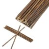 MECCANIXITY Wood Log Sticks 12 Inch Long 0.2-0.5 Inch Dia, Brown 30Pcs | Natural Wooden Craft Sticks with Bark Natural Twigs Rustic Wooden Branches for DIY Crafts Home Decor Festival