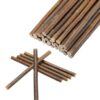 MECCANIXITY Wood Log Sticks 6 Inch Long 0.2-0.5 Inch Dia, Brown 30Pcs | Natural Wooden Craft Sticks with Bark Natural Twigs Rustic Wooden Branches for DIY Crafts Home Decor Festival