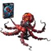 Mechanical Octopus Building Sets 882 PCS Steampunk Ocean Animal Collection Toy Display Stand & LED Light Home Office Decor STEM Construction Kit for 8+Teens Creative Gift for Ocean Lovers&Collectors