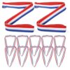 Medal Ribbons 40pcs Medal Neck Cord Competition Award Lanyard Clip Sports Meeting Multi Function Accessory