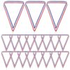 Medal Ribbons 40pcs Red White Medal Ribbons Lanyards Clip Sport Party Competition Neck Ribbon Polyester Cotton Snap