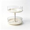 Medicine Cabinet Organizer, 2 Tier Rotary Turntable, White