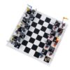Medieval Knight Chess Building Blocks Set - 32PCS Mini Soldier Figures with Chess Board, Castle Knights & Royal Characters, Educational Construction Toy for Kids & Adults (32 Minifigures included)
