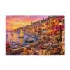 Mediterranean Harbor Sunset 1000 Pieces Puzzle for Adults, Challenging Jigsaw Puzzles for Adults, 29.5 * 19.7 in