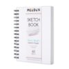 MEEDEN 6"x8" Sketchbook Paper Pad: 122lb/180gsm Spiral Bound Art Sketch Book with DIY Cover for Artists Adults - 60 Sheets Heavy Weight Hardcover Sketch Drawing Paper for Painting Sketching Writing