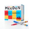 MEEDEN Acrylic Paint Markers: 48 Colors Brush Tip Acrylic Markers with Automatic Ink Control System - 7.5ml Large Capacity Water-Based Paint Markers for Beginners Artists Adults Art Crafts Gifts