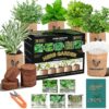 Meekear 5 Herb Indoor Starter Kit, Complete Planting Set for Kitchen Herb Garden DIY & Gift