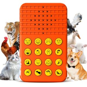 Meemazi Sound Effects Machine for Kids, Adjustable Volume Noise Maker Prank Stuff with 16 Animal Sounds, Teen Boys Gifts Ages 8-13, Cool Gag & Practical Joke Toys for Teenager 10 Year Old
