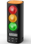 MeesMeek Traffic Light Visual Timer&ADHD Tool for Kids Adults Display Volume Adjustment, with 4 Ringtones for Classroom Desk Home Kitchen Game Countdown Pause Memory Function Charger Type C Included