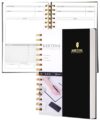 Meeting Notebook for Work, Business Hardcover with Action Items, 5.5 x 8.5