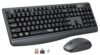 MEETION 2.4GHz Wireless Keyboard and Mouse Combo, Full-Sized Cordless Keyboard with Built-in Wrist Rest, 3 DPI Adjustable Optical Mouse, for Computers/Laptops/Windows/Mac,Black