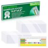 Meetory 40 PCS Nameplate Pocket - 14.9" x 4.9" Self Adhesive Desk Nameplates Name Tag- Pocket, No Residue Clear Plastic View Name Tag- Sleeves for Classroom Desk, Office Supplies.