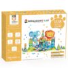 MEGAGONTILES Zoo Animals Magnetic Tiles Set 108PCS | STEM-Authenticated Magnetic Building Blocks with Animal Figures | Educational Construction Toy for Toddlers & Kids Ages 3–8 (Boys & Girls)