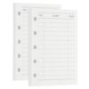 MEGAPENNA 80 Sheets A8 Planner Inserts To-Do List Binder Inserts