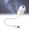 MeiAid 2-in-1 Galaxy Projector Night Light, Mini USB LED Galaxy Projector with Adjustable Brightness, 360° Rotatable Decor Lamp for Ceiling Wall (6 Slides 2nd Gen Upgraded)