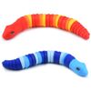 MEIEST 2 PCS Fidget Snakes Toys for Adults,3D Articulated Caterpillar Sensory Stress Relief Flexible Hand Toy, Ideal Party Favor Colorful Office Desk Toys (Blue+Red)