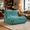 MEISIMAN Green Bean Bag Chair, Togo Chair - Reading Chairs for Adults, Fleece Cozy Chair & Memory Foam Beanbag, Green Chairs for Living Room, Bedroom