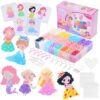 Meland Fuse Beads Kit, 5MM 4800 Princess Rainbow Beads for Girls Ages 5-12